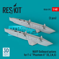 NAVY Outboard Pylons For F-4 Phantom II (B, J, N, S) (2 pcs)