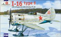 Polikarpov I-16 tpe 6 with ski gearsand missiles PC-82