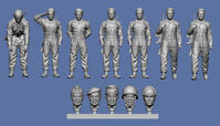 Armed forces summer uniform Wake up 7 figures With interchangeable heads