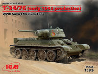 T-34/76 (early 1943 production), WWII Soviet Medium Tank - Image 1