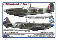 312 th Squadron RAFPart V -2 decal version:Spitfire LF LR Mk.Vb andLF Mk.IXe - Image 1