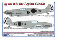 Messerschmitt Bf-109 B-1/B-2 in Legion Condor (2 decal versions)