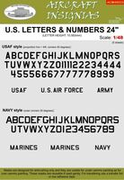 U.S. Letters and Numbers 24"
