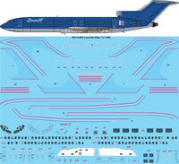 Ultra Corvette Blue Boeing 727-200 - Screen printed decal