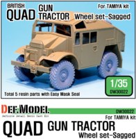 UK Quad gun truck wheel set (for Tamiya 1/35)