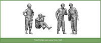 British Tank Crew 1944-1945 (4 Figures, 3D Printed)