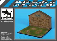 Airfield with hangar WW I base