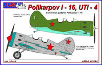 Polikarpov I-16 UTI-4 - Conversion Set (designed to be used with Eduard kits)