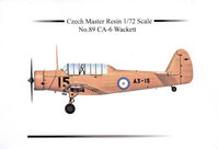 CAC CA-6 Wackett in RAF and Australian Service (with decals)