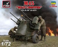 M45 Quadmount, US WWII 4x 12.7mm M2HB Turret on M20 trailer